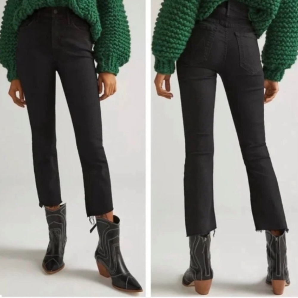 Mother The Insider Crop Two Step Fray Jeans Not Guilty Size 28 - Picture 4 of 10